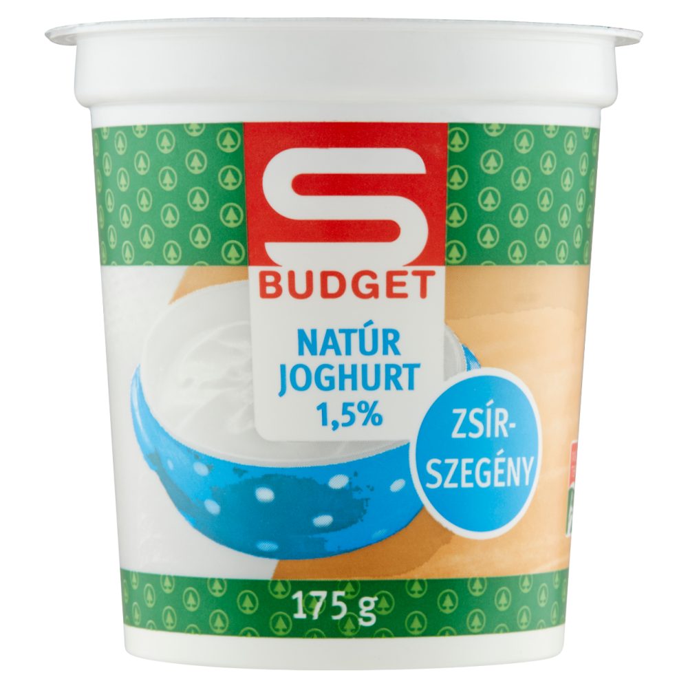 S-Budget natúr joghurt 1,5% 175g